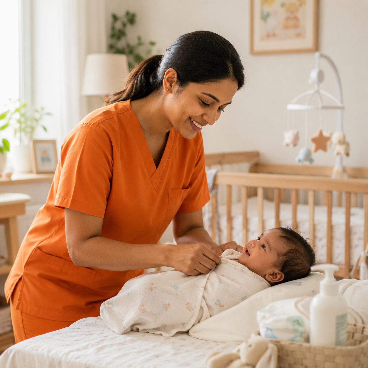 Newborn handling and massage