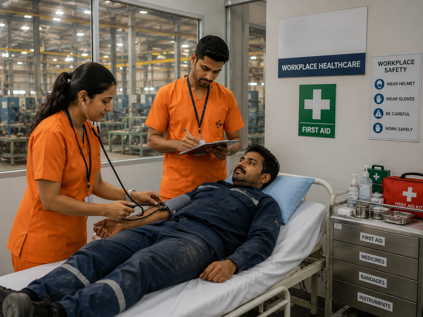 First aid care in workplace